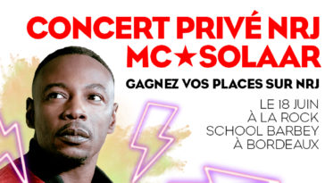 Les Bons Plans à Bordeaux vous font gagner vos places pour concert privé NRJ de Mc Solaar
