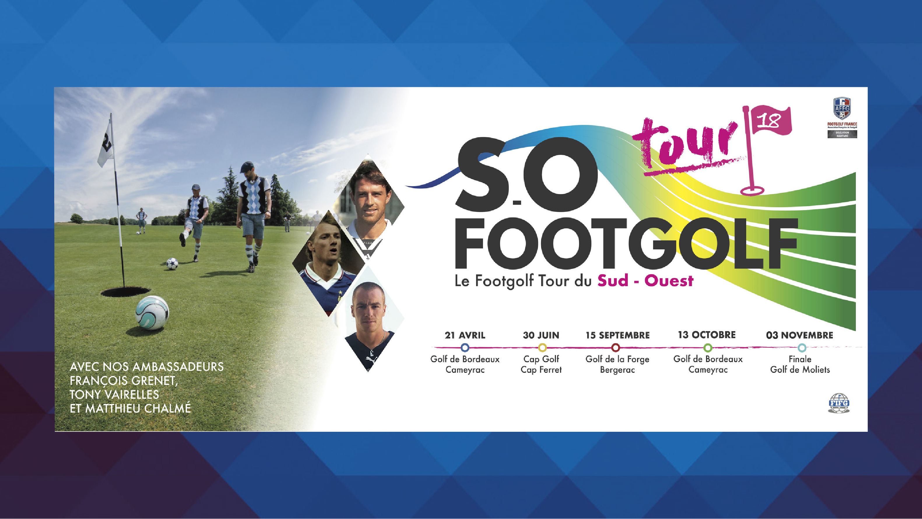 Les Bons Plans à Bordeaux : Le Golf de Bordeaux Cameyrac accueille une étape du Sud-Ouest Footgolf Tour 2018