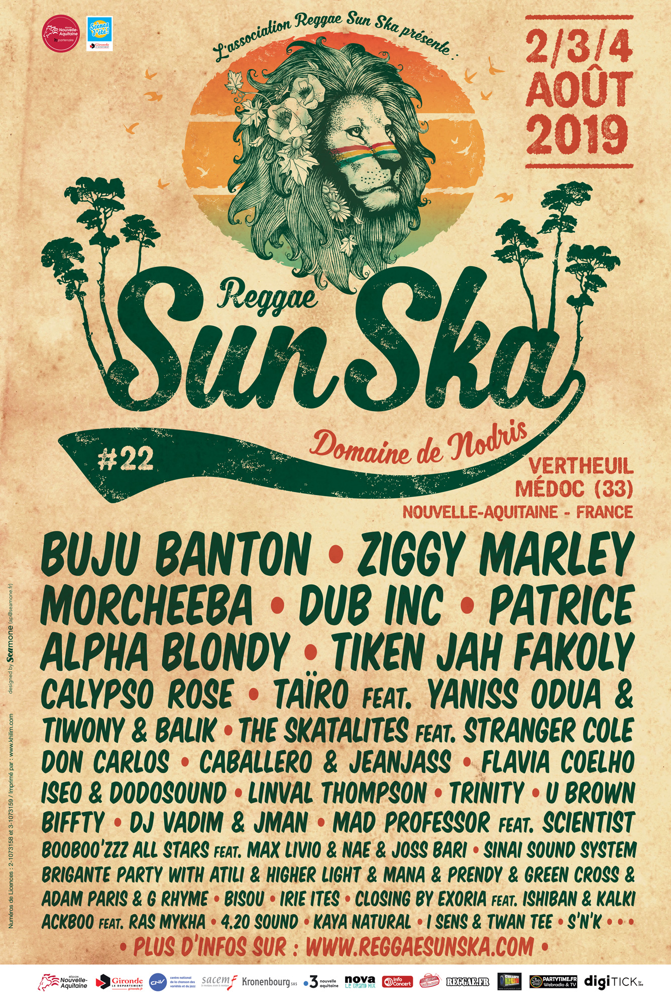 Les Bons Plans à Bordeaux présentent : jeu concours : le Reggae Sun Ska est de retour. Remportez vos pass pour l'édition 2019 !