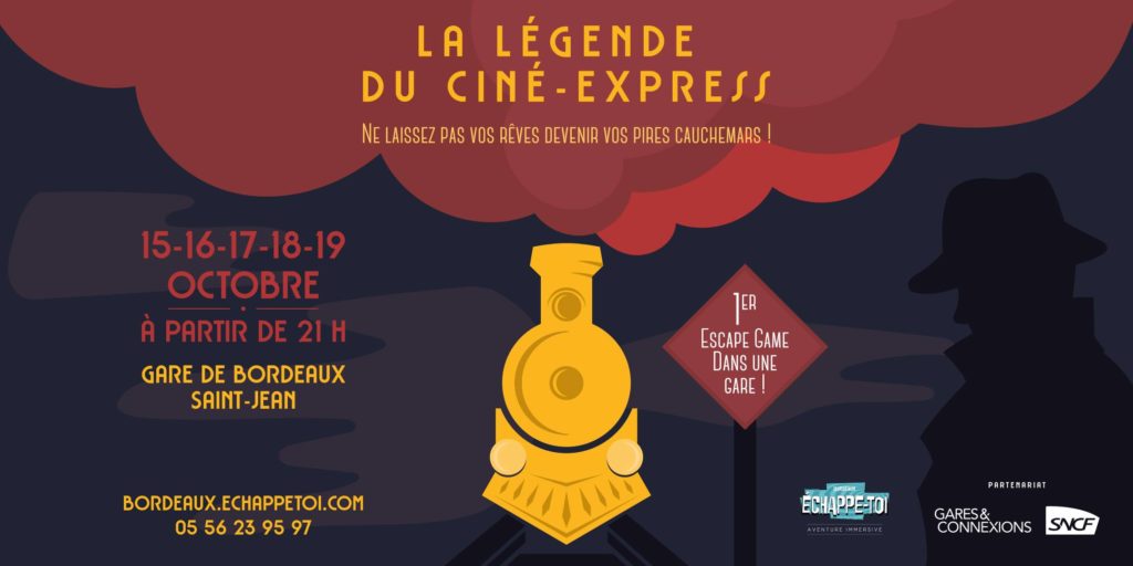 Les bons plans à Bordeaux présentent : Escape game de nuit à la Gare Saint-Jean tous les soirs jusqu'au 19 Octobre ! 1